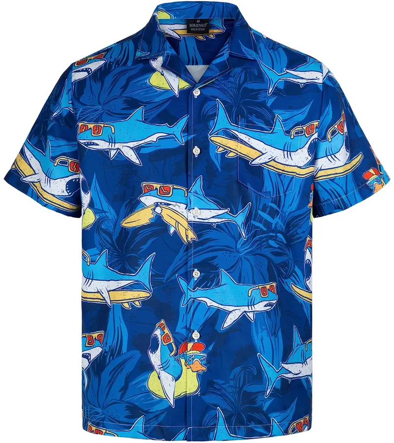 Hawaiian Shirt Man New Fashion Cute Animal Yellow Duck 3D Print Men's Casual Shirt Women Vacation Party Kawaii Shirts Blouse