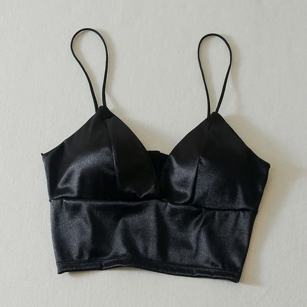 Summer new European and American sexy chest wrapped chest Deep v small young woman wrapped chest strap chest pad underwear