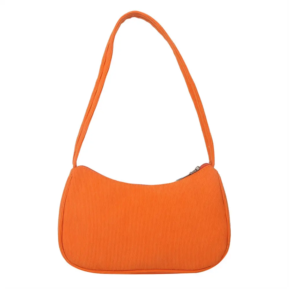 2023 Fall And Winter New Tote Bag Fashion Striped Velvet Casual Handbag Single Shoulder Bag Small Square Bag Girls Gift