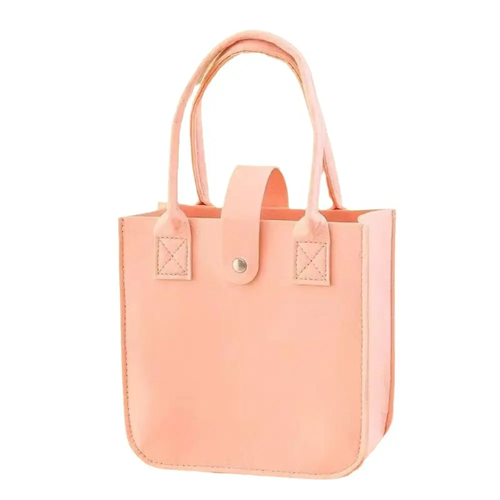 New Women Bag Felt Cloth Handbag Female Large Capacity Totes Bag Portable Ladies Solid Color Travel Shopping Bags Purses