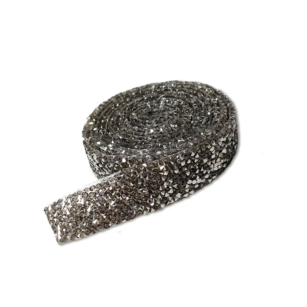1 Yard 20mm Glitter Rhinestone Chain Tape Trim Resin Crystal Decoration DIY Belt Garment Strass Hotfix Applique Craft