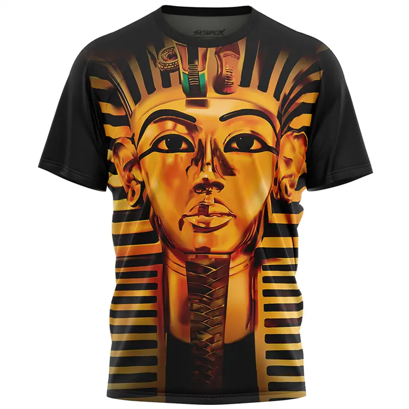Funny US Dollars And Pharaoh Graphic T-shirt Unisex Hip Hop Personality 3D Print Short Sleeve T Shirts Summer Harajuku Tee Top