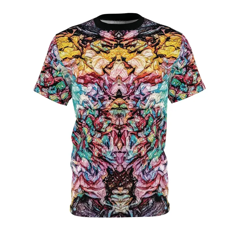Colorful Graffiti T-shirt Men's Clothing Streetwear Harajuku Personality T Shirts 3D Print Art Round Neck Soft Tees Tops