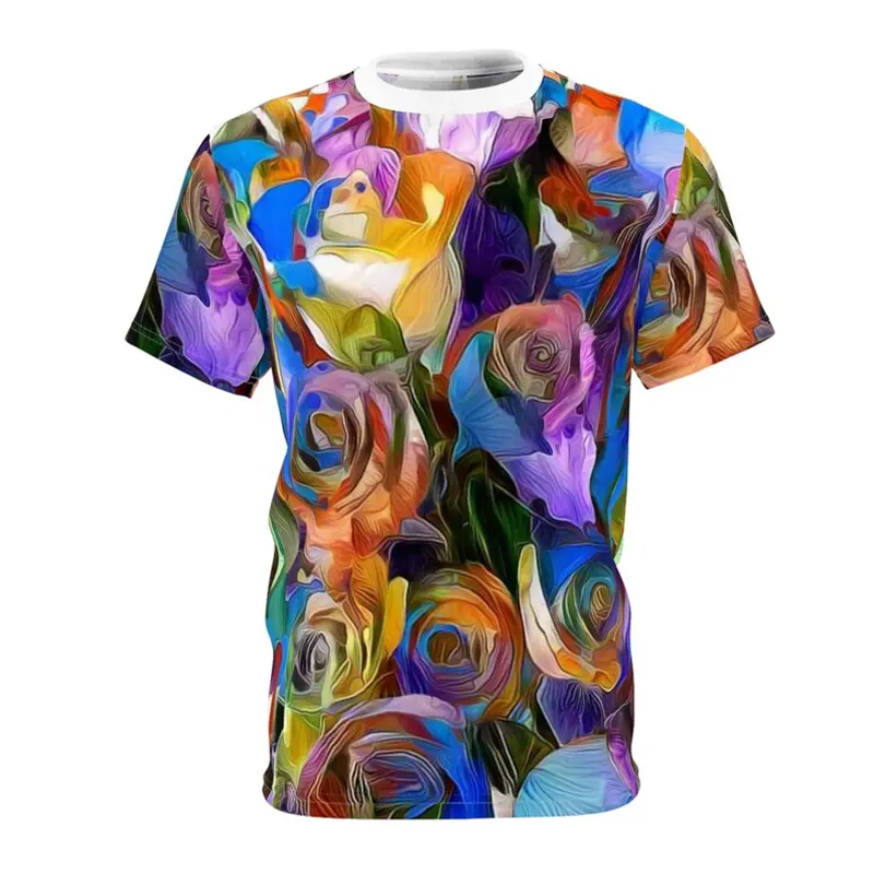 Colorful Graffiti T-shirt Men's Clothing Streetwear Harajuku Personality T Shirts 3D Print Art Round Neck Soft Tees Tops