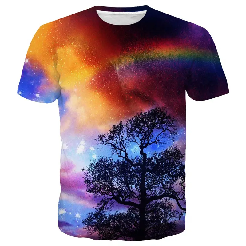 Fantastic Unique T-shirt Men's 3D Printing Oversize Loose T Shirt Round Neck Short Sleeves Summer Fashion 2024 Clothes Tee Shirt