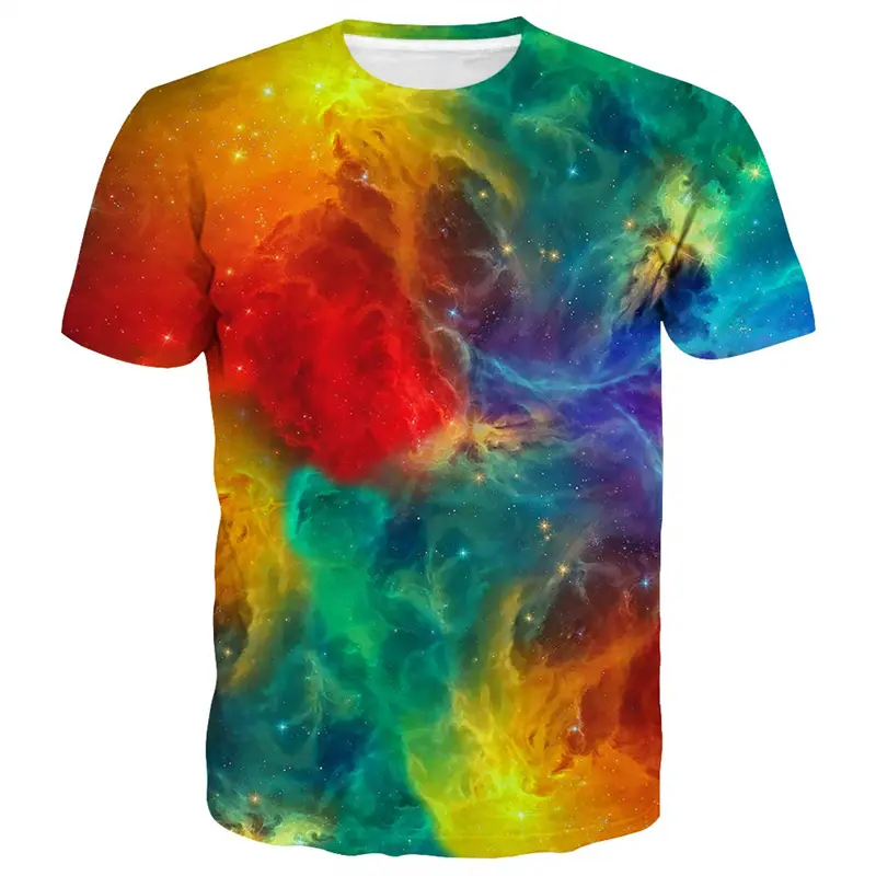 Fantastic Unique T-shirt Men's 3D Printing Oversize Loose T Shirt Round Neck Short Sleeves Summer Fashion 2024 Clothes Tee Shirt