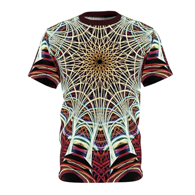 Complex Stripes T-shirt Men's Clothing 3D Print Graffiti Retro Painting Tees Top Harajuku Street Casual Fashion O-neck T Shirt