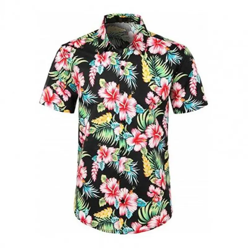 Fruit Flower 3d Printed Shirt Men's Clothing Hawaiian Beach Casual Fashion Shirts Banana Watermelon Pattern Street Lapel Blouse