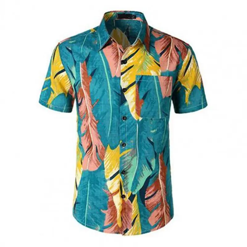 Fruit Flower 3d Printed Shirt Men's Clothing Hawaiian Beach Casual Fashion Shirts Banana Watermelon Pattern Street Lapel Blouse