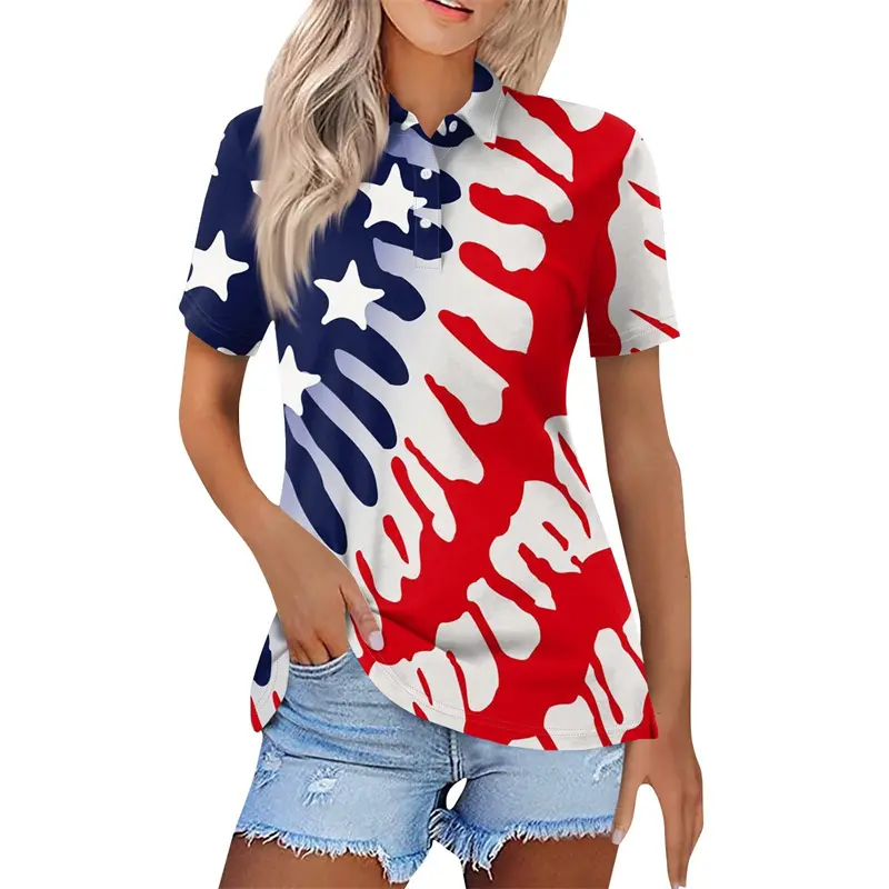 Stripe Graffiti 3D Printed Polo Shirt Men's Clothing Breathable Lapel Short Sleeves T-shirt 2024 Fashion Unisex Casual T Shirts