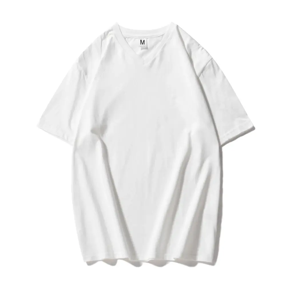 KB Brand New Cotton Men's T-shirt Short-sleeve Man T shirt Short Sleeve Pure Color Men V-Neck T-shirts For Male Tops