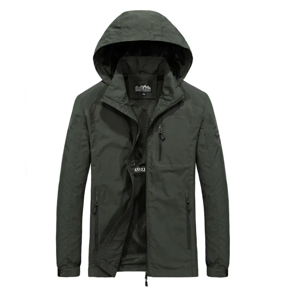 Men's Windbreaker Jackets Waterproof Hooded Water Proof Wind Breaker Casual Coat Male Clothing  Autumn Jackets Men TOP