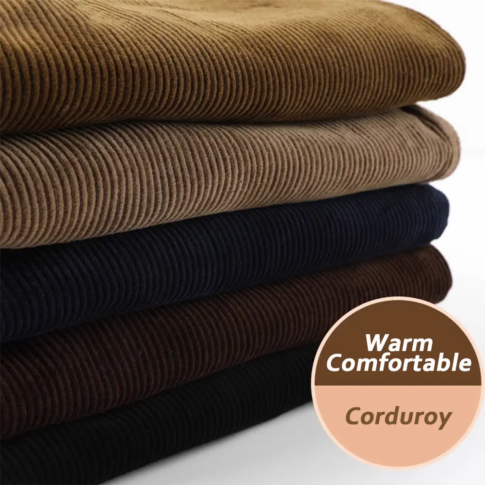 Men's Autumn Winter Pants Heavyweight Corduroy Casual Straight Trousers Business Formal Pants Solid Color Thick