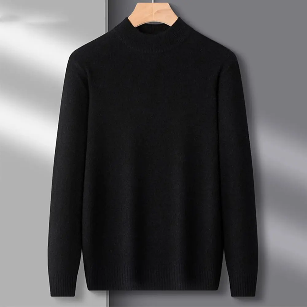 Men's Winter Warm Sweaters Knitted Sweater Men Women Pullover Casual Fleece Tops Knitwear Male Fashion Bottoming Shirt