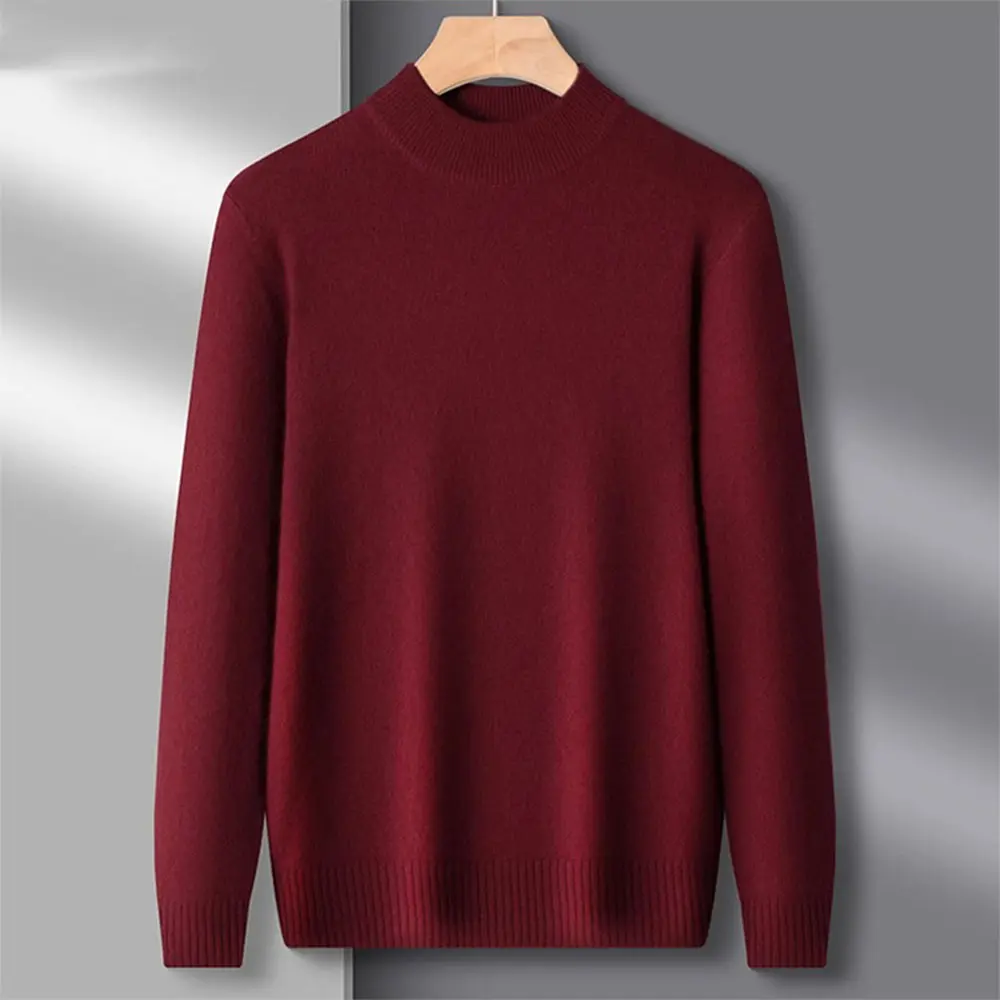 Men's Winter Warm Sweaters Knitted Sweater Men Women Pullover Casual Fleece Tops Knitwear Male Fashion Bottoming Shirt
