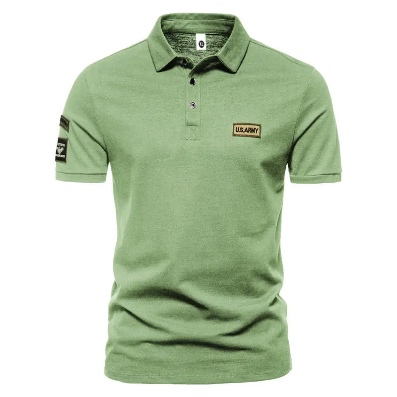 New Korean Summer Men High Quality Short Sleeve Breathable Plus Size Embroidered Polo Shirt Anti-wrinkle Tops 5XL