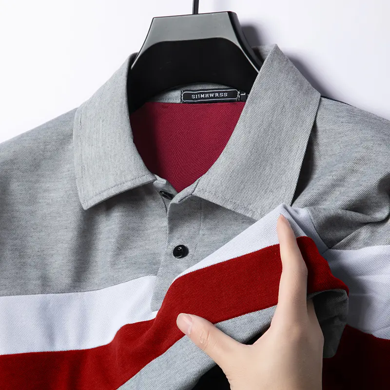 Summer Shorts Sleeve Polo Shirt Mens Luxury Polo Large T Shirts Stritching Turn-down Collar Lightweight Breathable Sweatwear