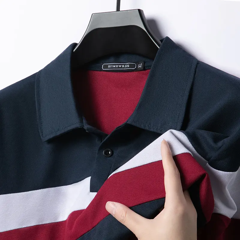 Summer Shorts Sleeve Polo Shirt Mens Luxury Polo Large T Shirts Stritching Turn-down Collar Lightweight Breathable Sweatwear