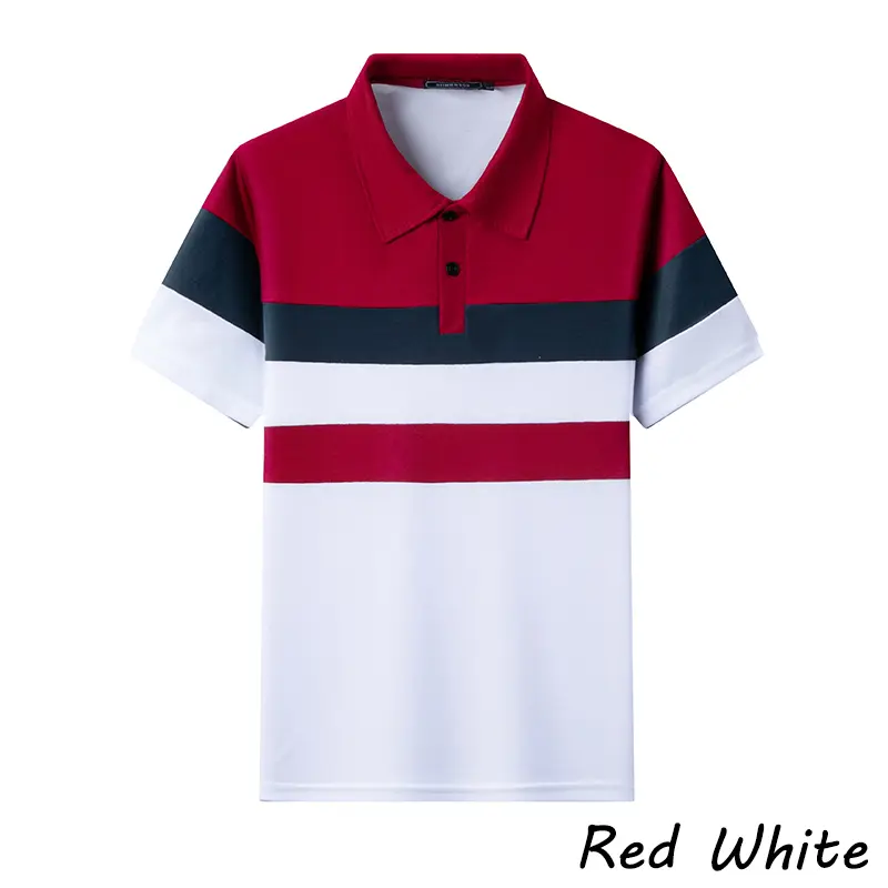 Summer Shorts Sleeve Polo Shirt Mens Luxury Polo Large T Shirts Stritching Turn-down Collar Lightweight Breathable Sweatwear