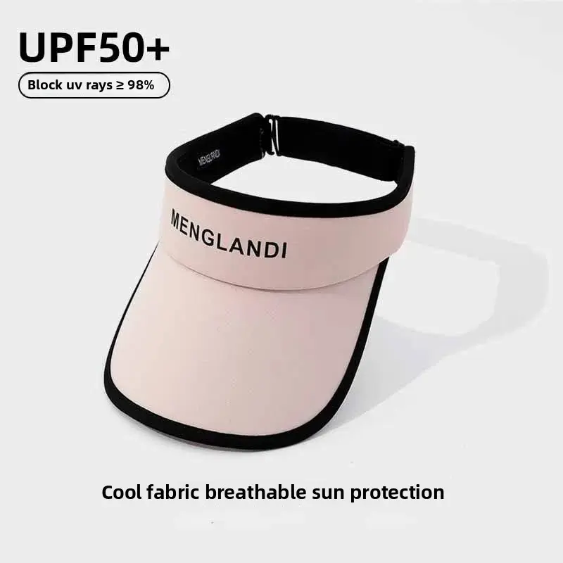Women's Summer Sport Hat Face Covering Small UV Protection Sun Cap Running Empty Top Duckbill Cap Fashionable Sunshade Accessory
