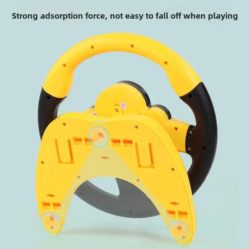 Multi-Functional Early Education Simulation Car Steering Wheel Electric Light Sound Driving Toy For Children Wholesale