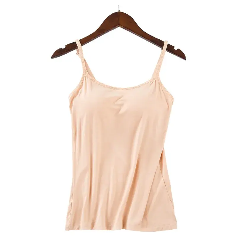 Women's Modal One-Piece Strapless Vest Yoga Base Shirt No Steel Ring Padded Upgrade Version Backless Underwear Tank Top