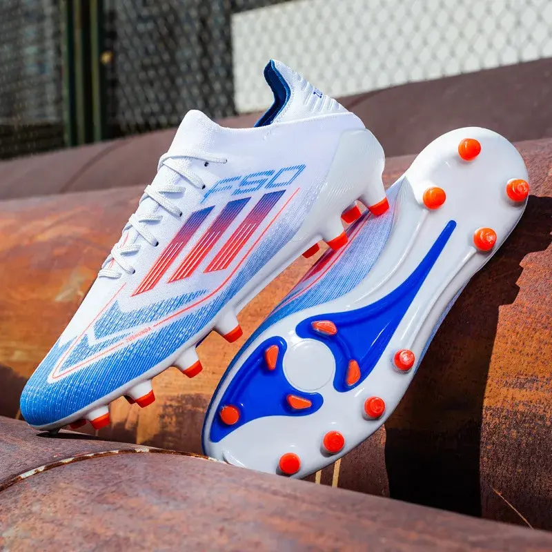 Low-Top Training Football Shoes Men's Seamless AG Long Nail TF Shoe for Sports And Training Made in China