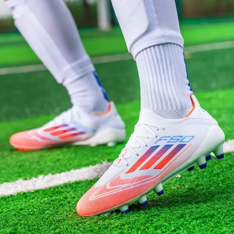 Low-Top Training Football Shoes Men's Seamless AG Long Nail TF Shoe for Sports And Training Made in China