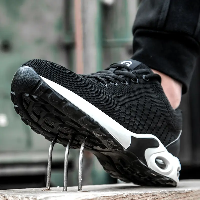 Large size 50 air cushion Safety Shoes Men Casual lightweight Protection Shoes Puncture-Proof Work Sneakers Steel toe shoes Men