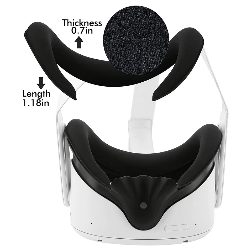 Foam Replacement Widen 3D Shaped Facial Interface Bracket Accessories For Oculus Quest 2 Breathable Sweat Guard Face Pad