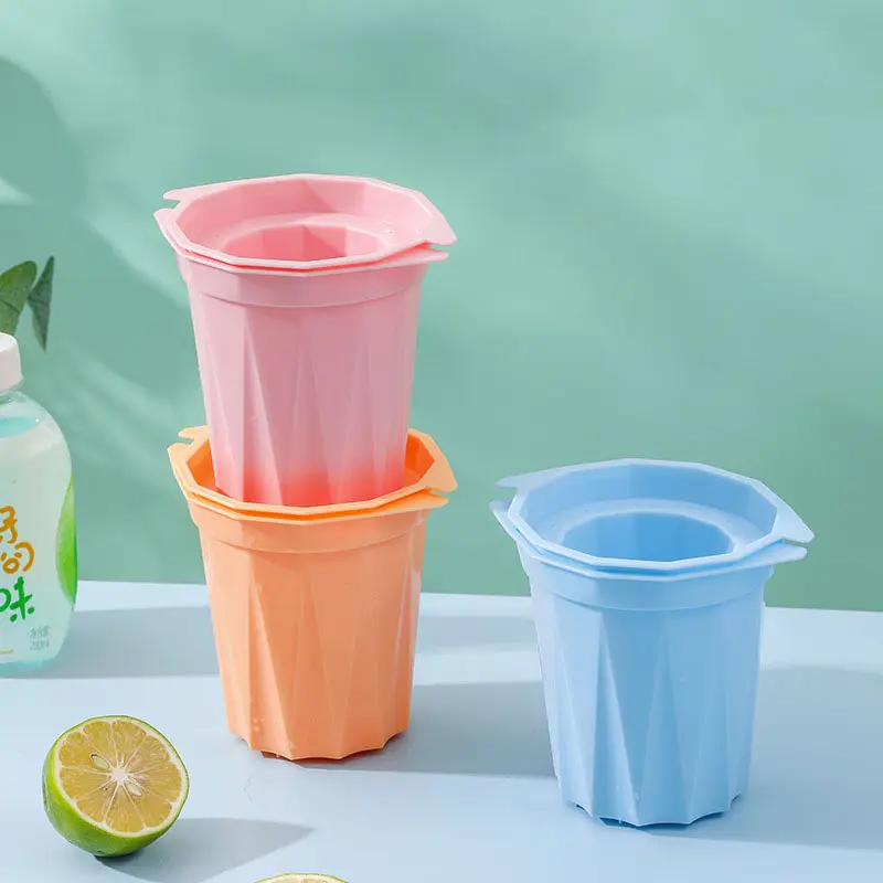 Creative Ice Cup Mold Summer Ice Cup Maker Homemade Refrigerator DIY Ice Cup Mold Frozen Drink Cup Mold Ice Cube Mould Bar Tool