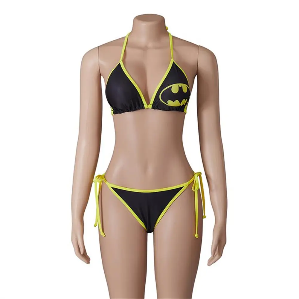 Sexy Bikini Spider Superhero Cosplay Costumes Swimwear Set For Female Halloween Carnival Suit