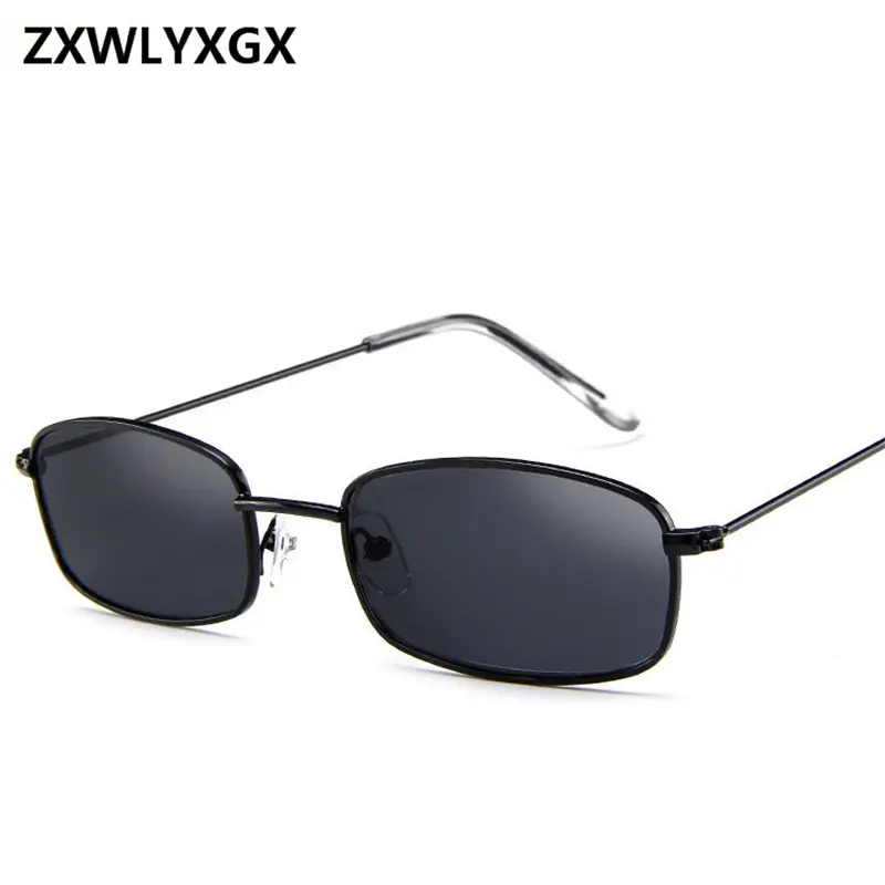 ZXWLYXG 2025 New Small Rectangle Sunglasses Women Retro Brand Designer Red Sun Glasses Men Glasses Female Unisex