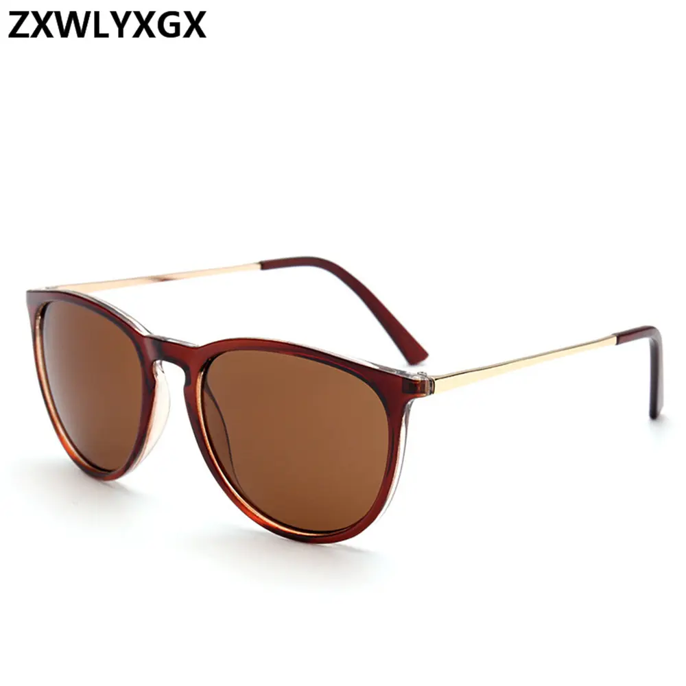 Retro Male Round Sunglasses Women Men Brand Designer Sun Glasses For Lady Alloy Mirror  Oculos De Sol