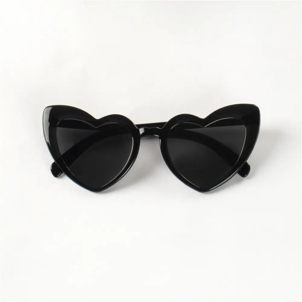 14PCS Cat Eye Glasses Heart-Shaped Plastic Frame Polycarbonate Decorative Vintage Included for Party Wedding Music Festival