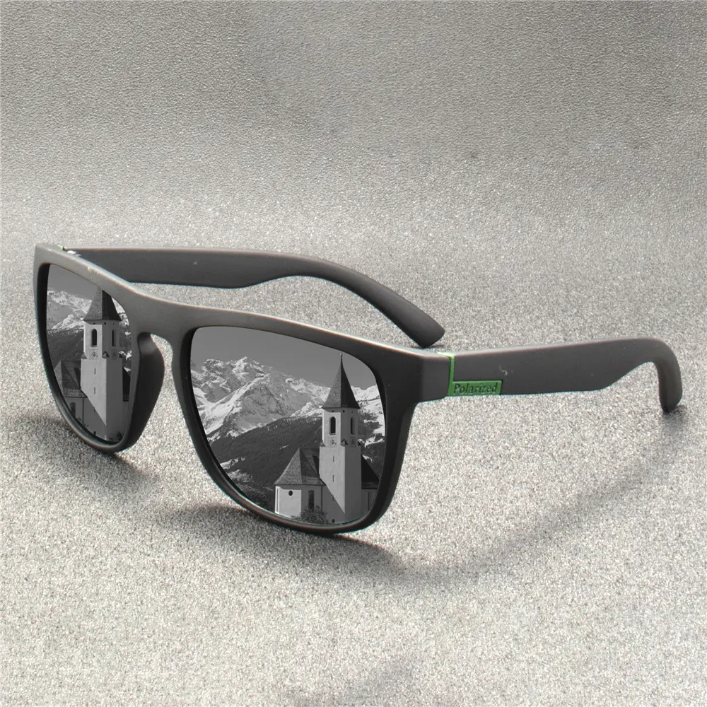 2PCS Fashion Sunglasses Men Luxury Brand Designer Vintage Outdoor Driving Sun Glasses Male Goggles Shadow  Oculos