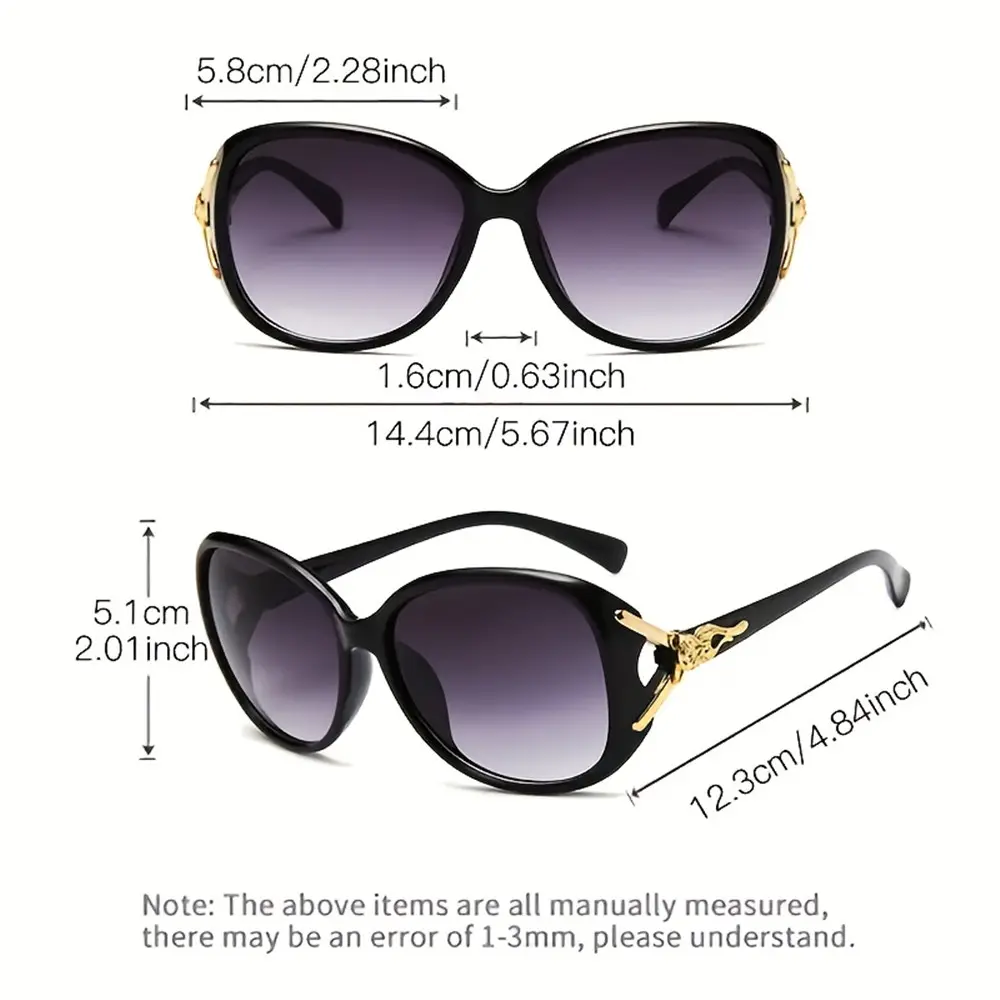 4PCS  Fashion Oversized Sunglasses  PC Female Big Frame Gradient Sun Glasses gafas de sol mujer