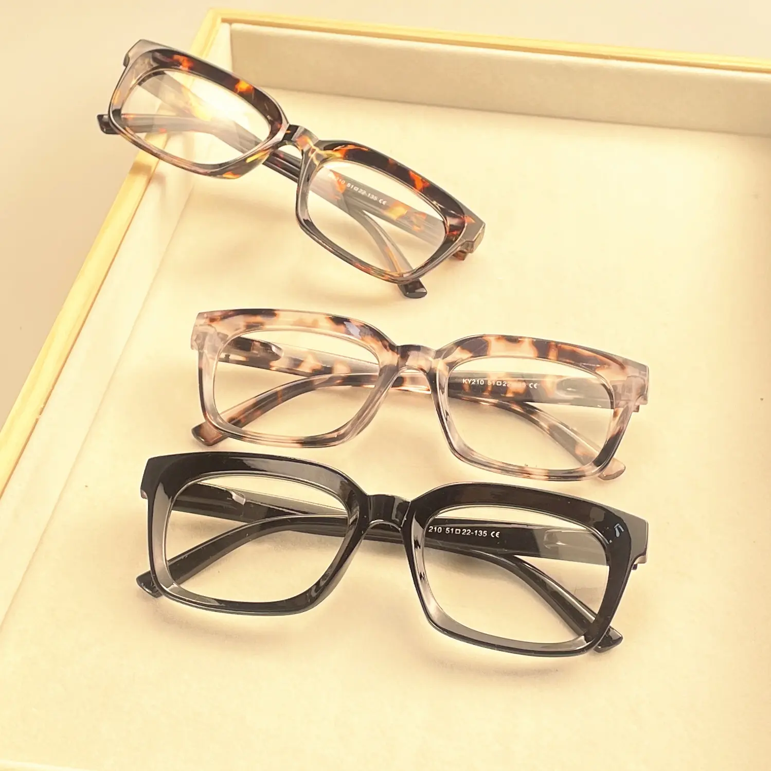3PCS New Spring legs Reading Glasses Summer Decoration Anti-blue Light Glasses Fashion Package Flower Glasses