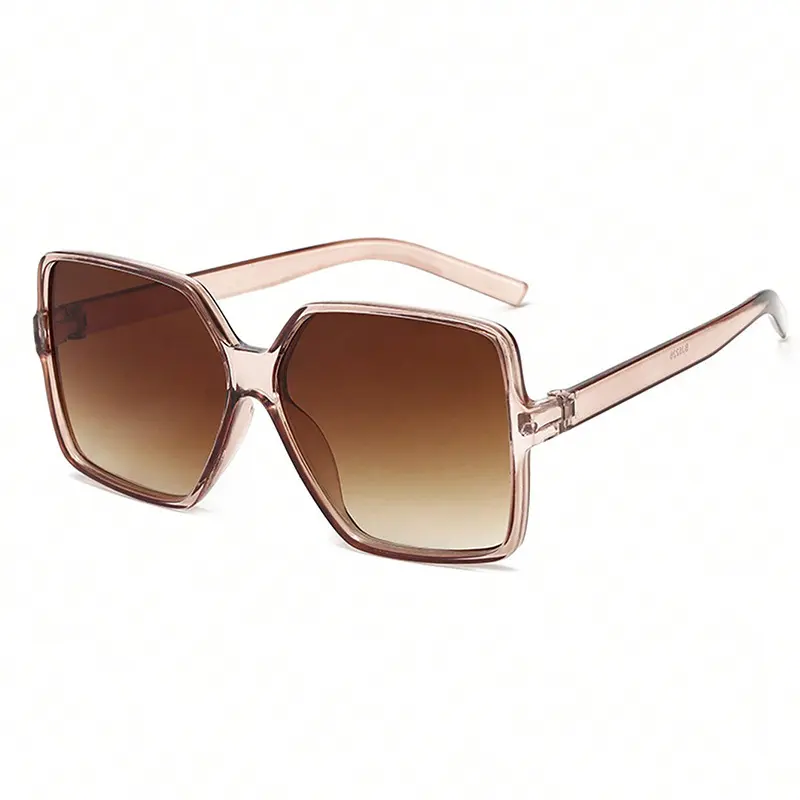 2PCS Brand Designer Fashion Oversized Sunglasses Women Plastic Female Big Frame Gradient Sun Glasses UV400 gafas de sol mujer