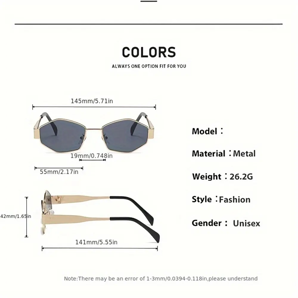 Vintage Punk Style Sunglasses Men Retro Round Metal Frame Women Sun Glasses Fashion Eyewear