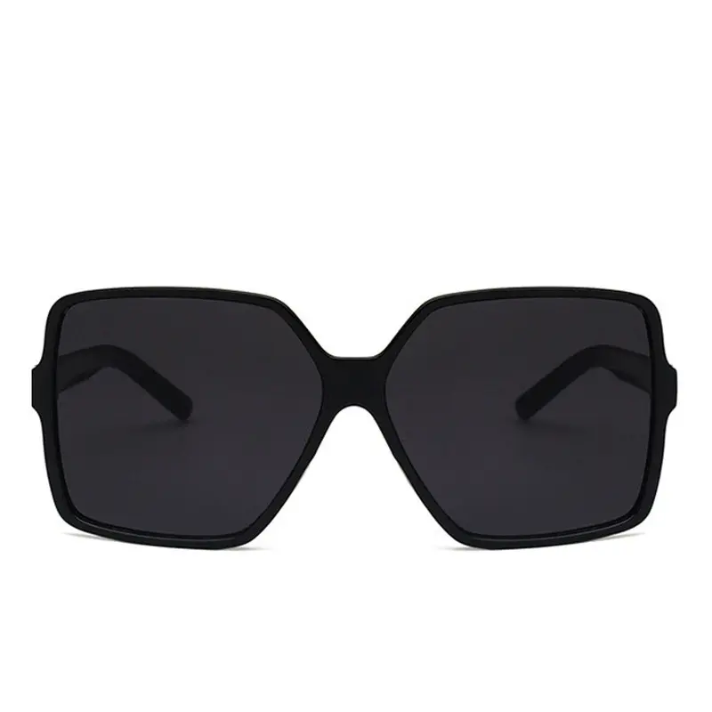 2PCS Brand Designer Fashion Oversized Sunglasses Women Plastic Female Big Frame Gradient Sun Glasses UV400 gafas de sol mujer