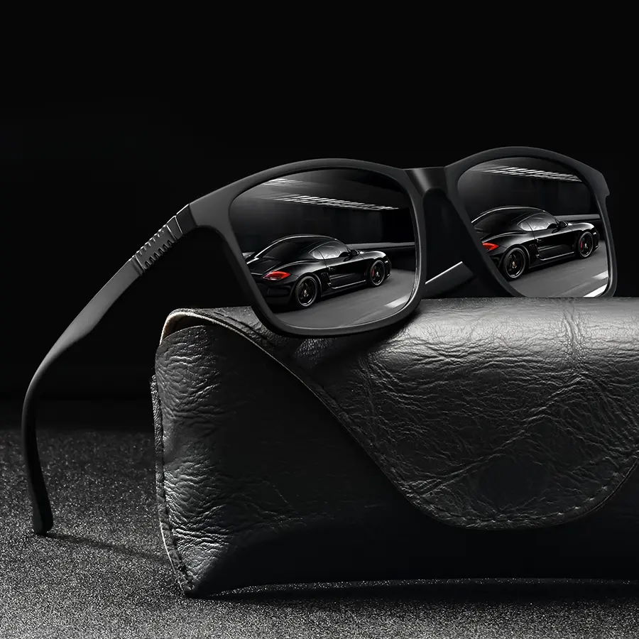 6 PCS Fashion Vintage Square Sunglasses Men WomenDriving Man Luxury Brand Designer Sun Glasses Anti-Glare Retro Eyewear UV400