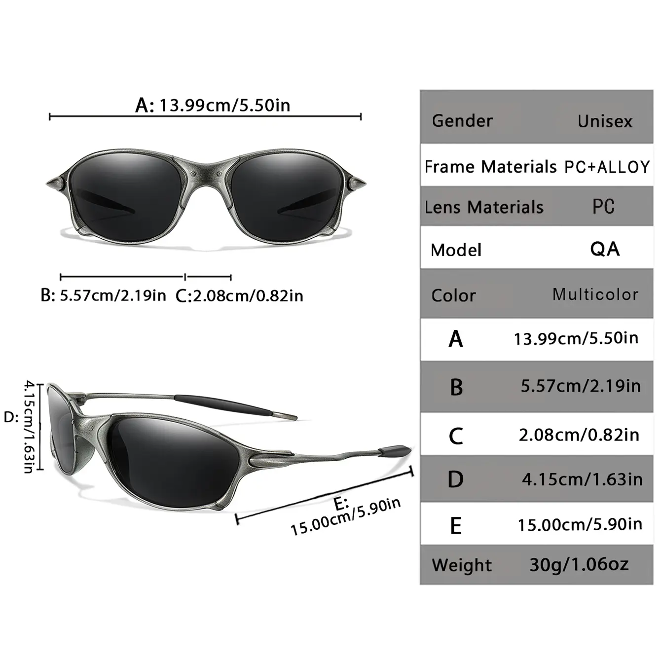 Men Women Sunglasses Metal and Plastic Light weight Frame UV400 Outdoor Sports Fishing Cycling Running, Hiking, Driving Goggles