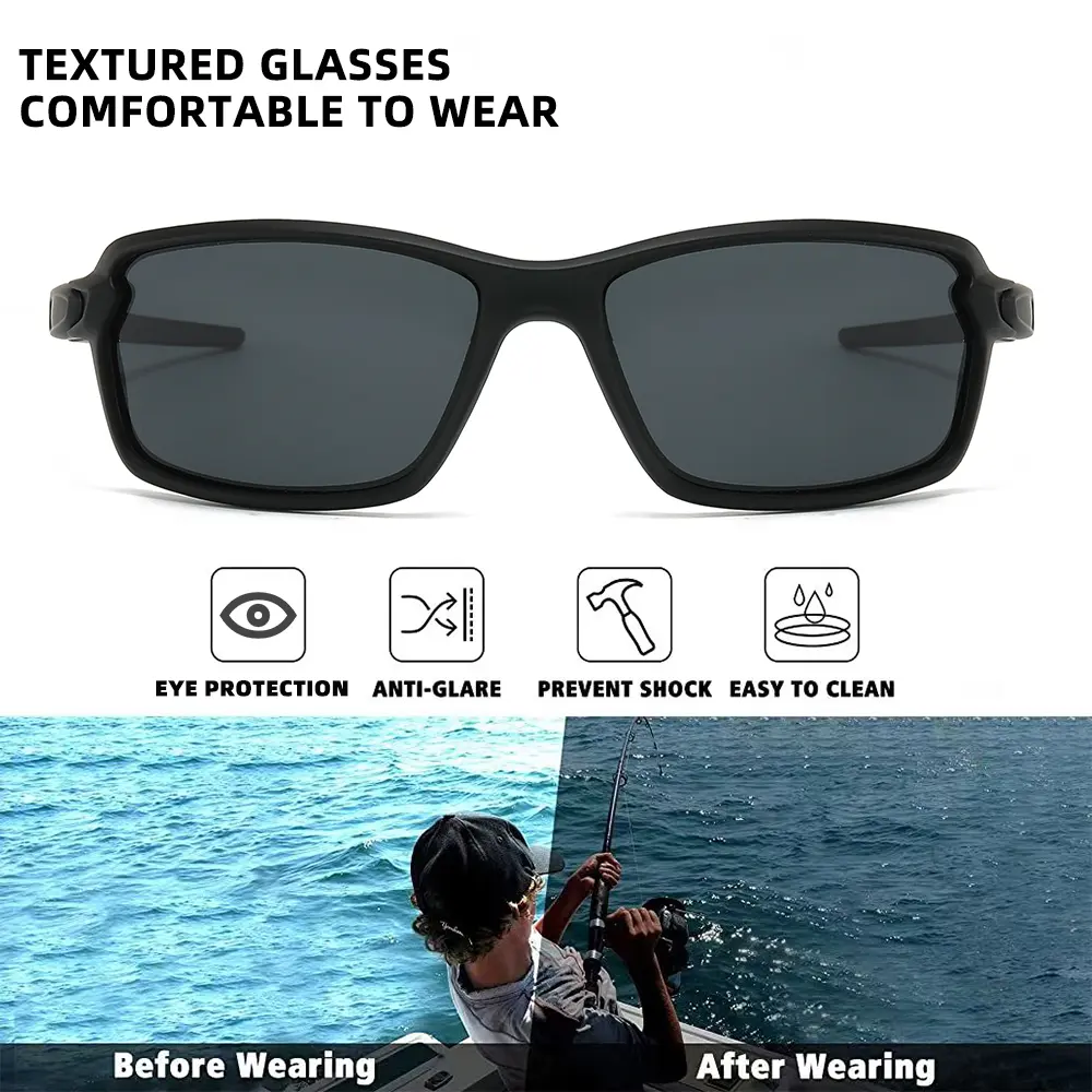1/2/3PCS New Polarized Sports Sunglasses Square Frame Unisex Ideal for Running Driving Fishing Best Gift Choice uv400