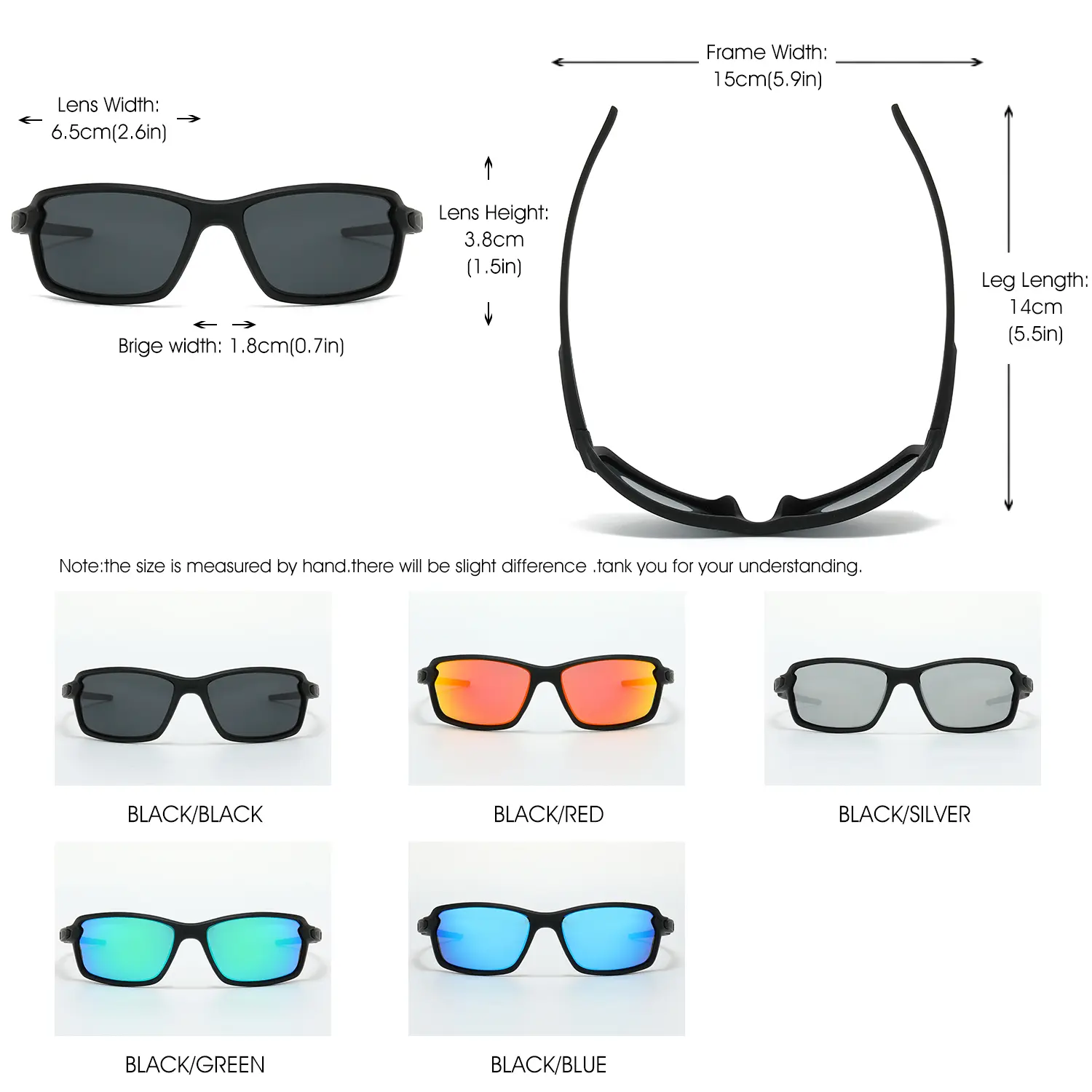 1/2/3PCS New Polarized Sports Sunglasses Square Frame Unisex Ideal for Running Driving Fishing Best Gift Choice uv400