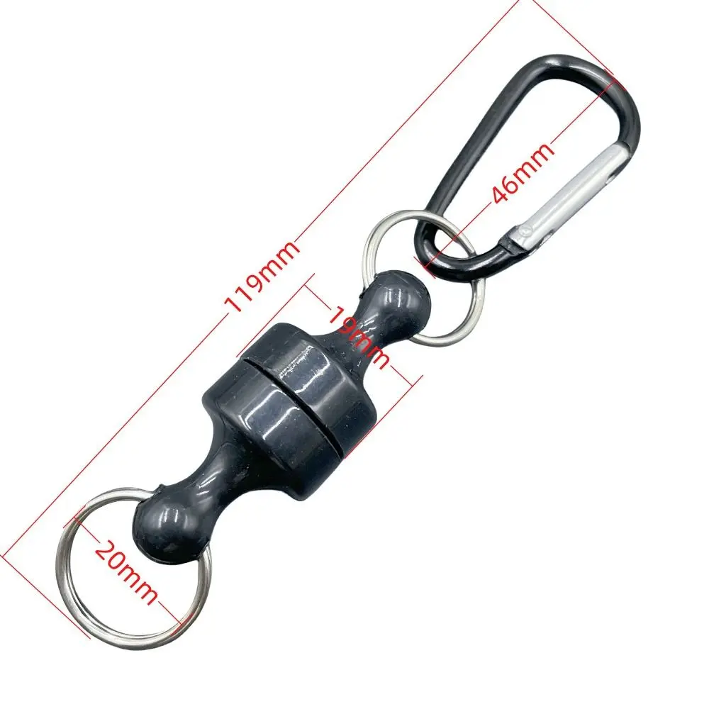 2PCS Magnetic Buckle Fishing Hanging Buckle Wireless Lost Rope Metal Fast Hanging Buckle Strong Magnetic Mountaineering Buckle