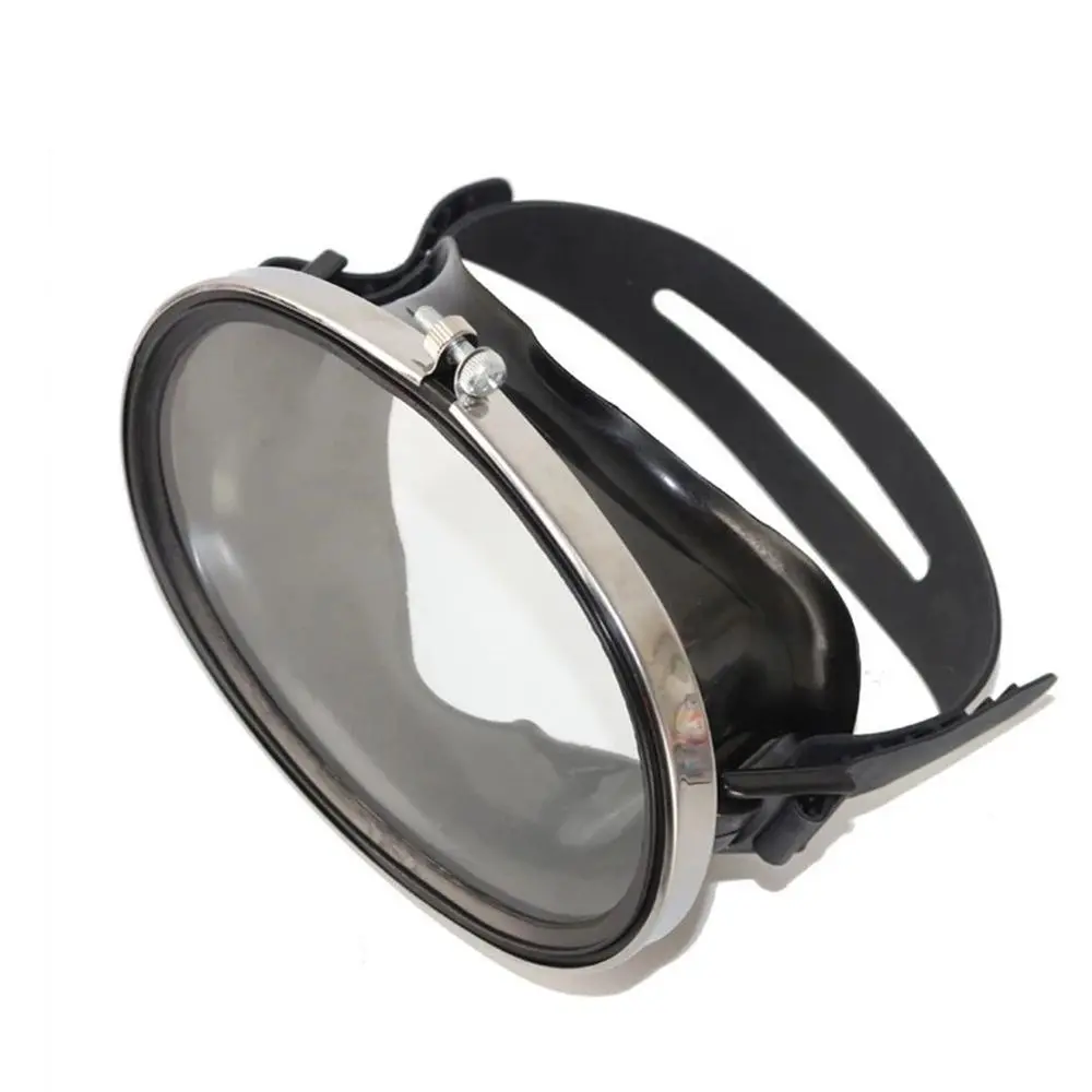 Diving Masks Oval Diving Mask Spearfishing Mask Classic Panoramic Wide View Scuba Goggles Tempered Glass Lens for Adults