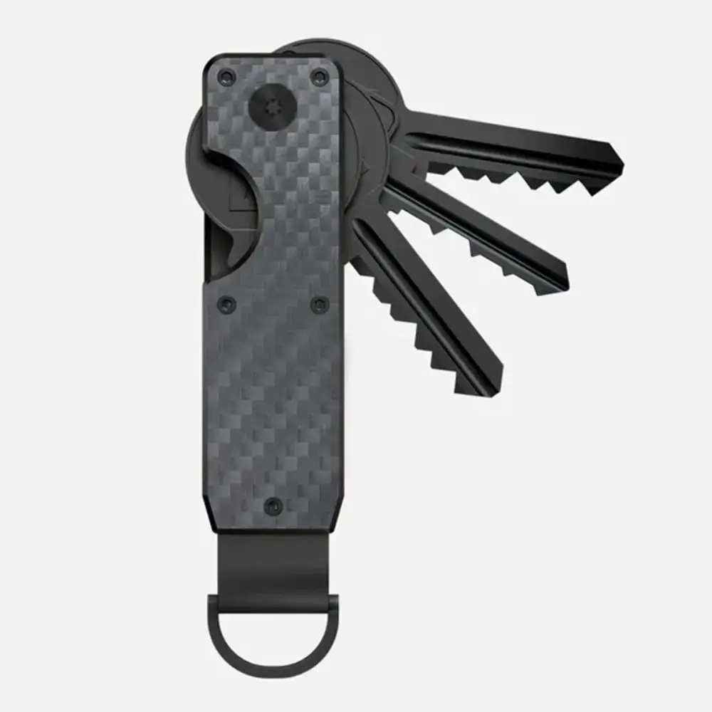 Smart Metal Key Organizer with Screwdriver Minimalist Key Case Holder Holds 2-6 Keys Keys Fob for Keys Less Than 6.2cm