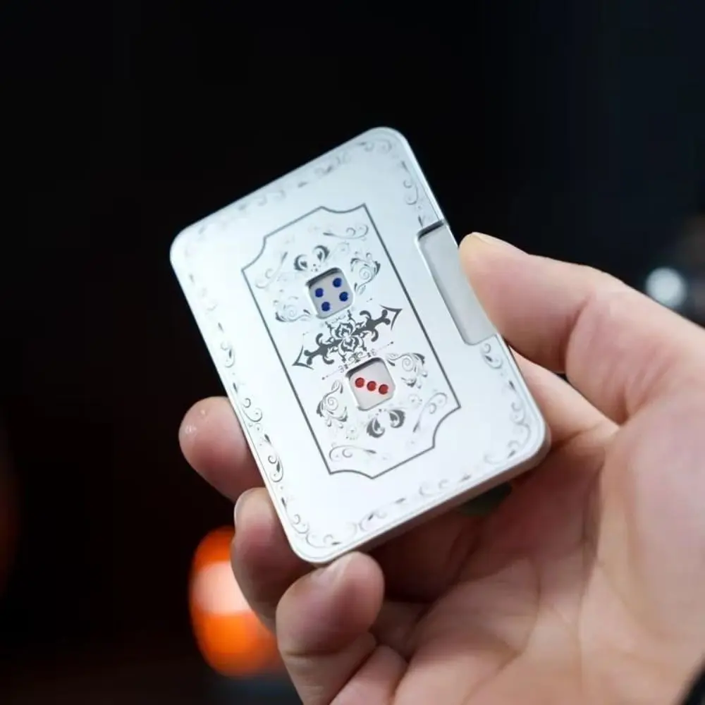 Mechanical Dice Stress Relief Press Dice Game Mechanical Dice Fidget Toy Portable Auto Dice Playing Cards Game Dice Spinner