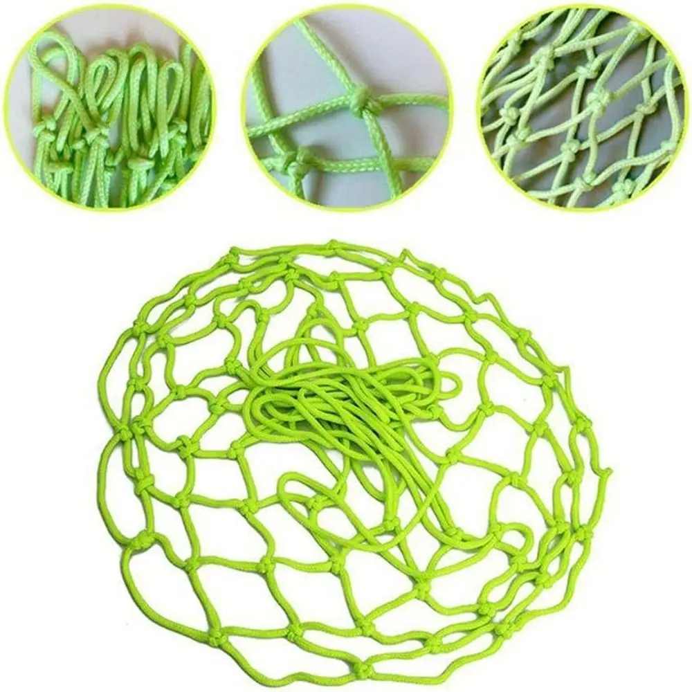 Nylon Glow Basketball Net Standard Size Nightlight Luminous Basketball Net Easy to Install 12 Loop Light-Up Hoop Net Replacement